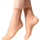 Black/beige Ladies Women Nylon Elastic Short Ankle Sheer Stockings Silk Socks Au