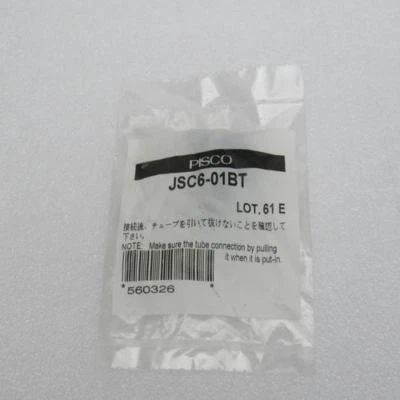 1 PCS NEW PISCO pneumatic connector  JSC6-01BT - Image 1 of 3