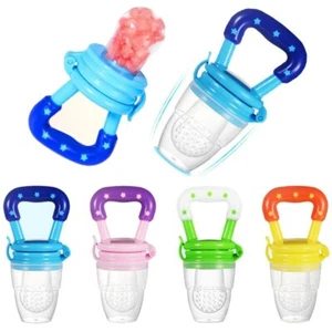 Baby Feeder Pacifier Food Feeding Fruit Fresh Silicone Teether Soother Nibbler - Bild 1 von 18
