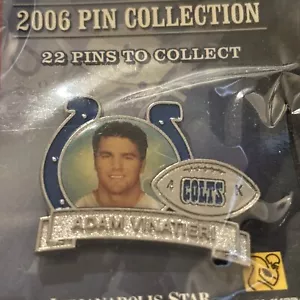 2006 Indianapolis Star Colts Lapel Pin Adam Vinateri - Picture 1 of 3