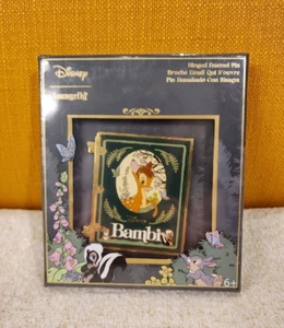 Loungefly Disney Bambi klassisches Geschichtenbuch aufklappbar 3" LE Emaille Pin NEU - Bild 1 von 9
