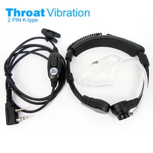 Telescopic Anti-Noise Throat Vibration Microphone Air Duct Earphone for Baofeng - Picture 1 of 5