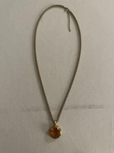 Ein Zoll runder Anhänger und goldfarbene Kette Mode Halskette Johannisbeere Flüsse $ 20 - Bild 1 von 1