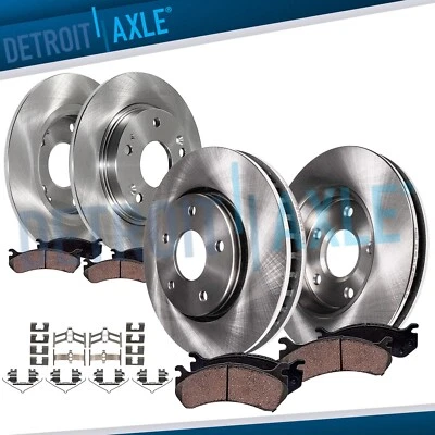 Rotores de freno de disco delanteros traseros pastillas de freno de cerámica 8 piezas para Honda CR-Z 2011-2015 Foto 1 de 4