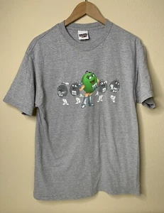 Vintage Green M&M Shirt Mens Sz L Candy Cartoon Promo Tee 90s Y2K - Picture 1 of 5