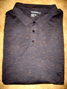 Mens NWOT Gray wRust Heathering REEBOK GOLF Polo Shirt 6XLT - Picture 1 of 1