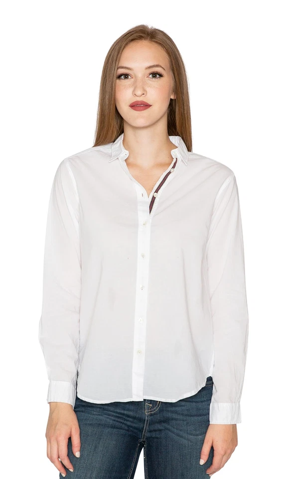 Velvet by Graham & Spencer Candra Cotton Button Up Top - Image 1 of 4