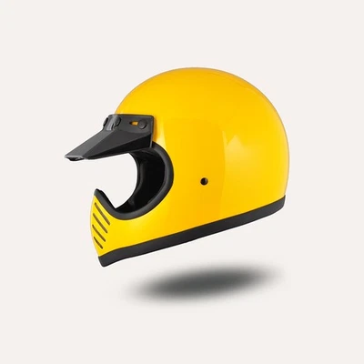 Ghost Rider Vintage Helmet Glass Fiber MOTO3 Motorcycle Mask 3C Gift Men Costume - Image 1 of 4