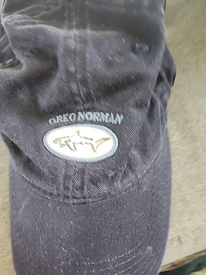 Greg Norman Collection The Shark  Embroidered Golf Hat Adjustable Blue Guy Havey - Image 1 of 4