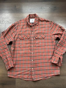 Camisa de franela de corte transversal para hombre mediana a cuadros - Imagen 1 de 5