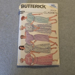 Butterick 3626 Misses Dress Pattern Size 14-16-18 UNCUT Vintage Fast & Easy - Picture 1 of 8