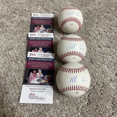 McKenzie Gore Signed Minor League Ball Autographed Auto Padres Nationals JSA COA - Image 1 of 4