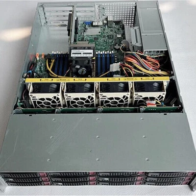 Supermicro H11SSW-NT Server/12X3.5" （2XNVME）BAY/1XEPYC 7302/4X32G 3200MHz/1T M.2 - Image 1 of 2