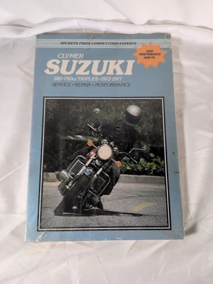 Manual de mantenimiento de reparación de servicio Clymer M368 Suzuki 380-750 GT triples 1972-77 Foto 1 de 3