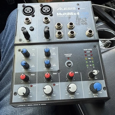 Alesis MULTIMIX 4USB FX 4-Channel Mixer w/Effects & USB Recording Interface - Image 1 of 4