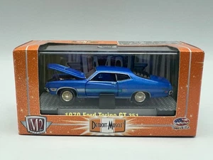 M2 Detroit Muscle 1970 Ford Torino GT 351, blau, R15, 1:64, Neu in OVP - Bild 1 von 12