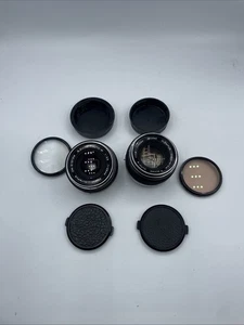 2 Olympus OM-System G. Zuiko Auto-W 1:3.5 f=28mm Lenses W/ Covers - Bild 1 von 15