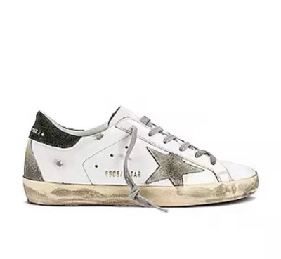Golden Goose Mujer Super Star Cuero Blanco Militar 36/6 Nuevo en Caja $495 Foto 1 de 4