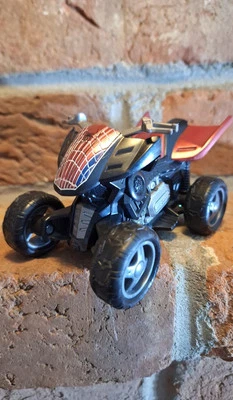Marvel Spider-Man 4" 4-Wheeler Hasbro 2012 Vintage Atv Four Vehicle Figure Pull - Image 1 of 4