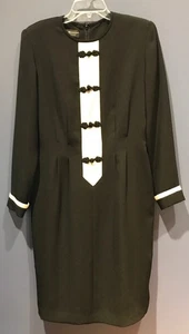 Größe 8, festliches Kleid schwarz-weiß, Debra Michaels, Reißverschluss hinten gefüttert - Bild 1 von 3