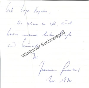 Original Autogramm Unidentifiziert Unidentified Unbekannt Joachim /// Autograph  - Bild 1 von 2