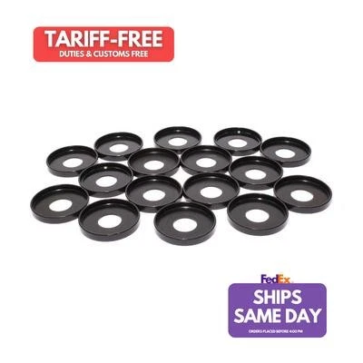 Comp Cams 4708-16, Set of 16 Black Steel 1.69In Valve Spring Seat Cups Performan - Image 1 of 4