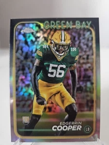 Edgerrin Cooper Green Bay Packers Rookie Base Topps Chrome Football 2024 #259 - Bild 1 von 2