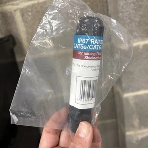 RJ45 IP67 Waterproof CAT5E CAT6 External Coupler to join RJ45 terminated Cables - Picture 1 of 4