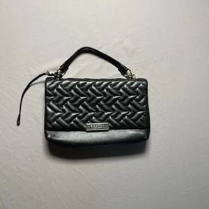 Radley London Mill Bay Flapover Quilted Black Clutch Purse- Elegant And Timeless - Picture 1 of 24