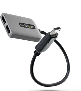 StarTech.com Divisor DisplayPort 1.4 de 2 puertos, adaptador multimonitor DP a 2x DP - Imagen 1 de 7