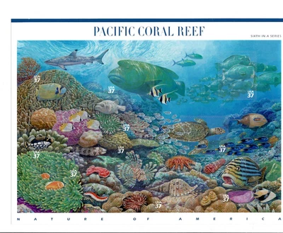 STAMPS ; PACIFIC CORAL REEF ' 37 CENT,  2003 , SEE PIC - Image 1 of 2