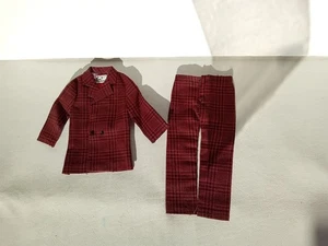 KEN FASHION DOLL VINTAGE RED BLACK PLAID SUIT MATTEL TAGS EXCELLENT SHAPE 1962'S - Picture 1 of 7