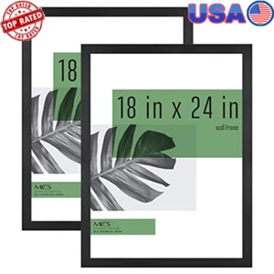 Kit da appendere a parete orizzontale verticale 18x24 in cornice poster 2 pezzi finitura venatura legno - Foto 1 di 8