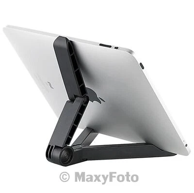 STAND RICHIUDIBILE SUPPORTO TAVOLO UNIVERSAL LEGGERO PORTATILE PER TABLET BLACK - Immagine 1 di 4