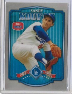 2014 Topps Finest Vintage Sandy Koufax #FV-SK HOF (Los Angeles Dodgers)