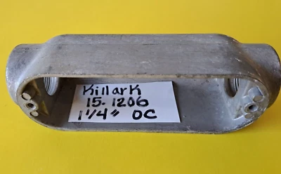 Killark Electrolet 1-1/4 英寸 OC 管道机身 15-1206 / 151206 * * 全新无标签 — 第 1/4 张图片