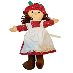 Vintage 1982 Hallmark Plüsch Weihnachten Puppe Garn Haare Knopf Augen Nase 17 Zoll - Bild 1 von 7