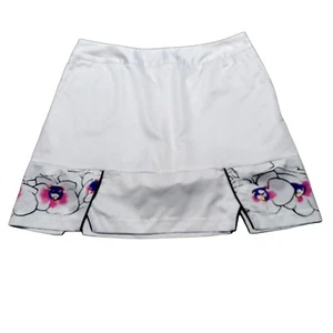 Adidas ClimaCool Women's White Floral Print Athletic Skort - Picture 1 of 7