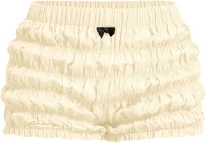 Womens Y2K Ruffle Bloomer Shorts Micro Frill Bottoms Bow Waist Summer Casual - Picture 1 of 63