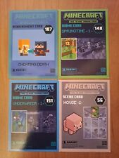 4 Stück Panini Minecraft Adventure Trading Cards Karte Nr. 107 , 148, 151, 56