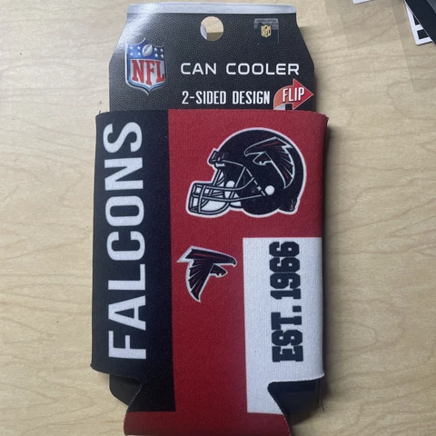 ATLANTA FALCONS SOFT FOAM CAN BOTTLE KOOZIE COOZIE COOLER HOLDER Cover