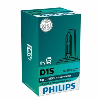 LAMPADA PHILIPS D1S 85415XV2C1 X-TREME VISION GEN 2 XENON +150% XV2C1 85V 35W - Immagine 1 di 2