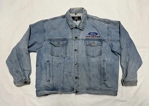 Vintage JH Design Ford 100 Jahre Blau Denim Trucker Jeansjacke Herren Größe 3XL - Bild 1 von 12