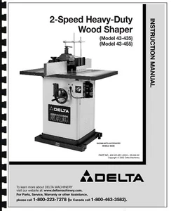 2 speed heavy -Duty Delta 43-435 & 43-455 Instruction Manual - Picture 1 of 1