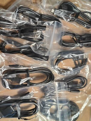10 Genuine Samsung Cell Phone Micro USB to USB Charging Cords Cables 3 Ft - Image 1 of 2
