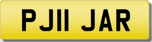 PJ JAR JAROD JR 11 JARGO JAG privates geschätztes Kennzeichen - Bild 1 von 1