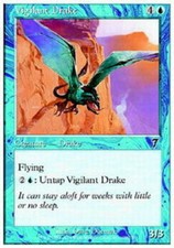 4x Vigilant Drake MTG 7th Edition NM Magic Regular