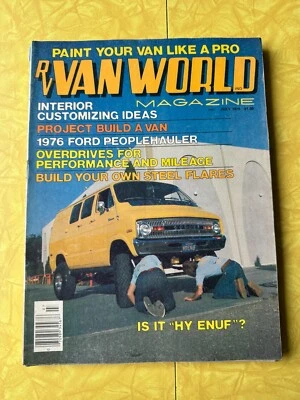 RARE VINTAGE RV VAN WORLD MAGAZINE  JULY 1976 - AMAZING CUSTOM VAN LIFE BUILDS - Image 1 of 2