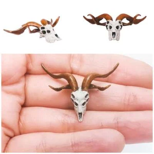 Calavera de Cabra Demonio - Miniatura escala 1:24 para diorama manualidades rarezas (1 calavera) - Imagen 1 de 11