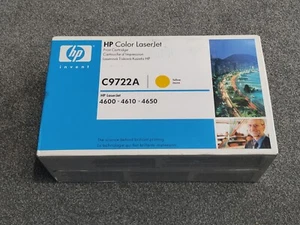 ORIGINAL HP LASERJET 641A C9722A GELB TONER DRUCKPATRONEN. NEU IN VERSIEGELTER VERPACKUNG - Bild 1 von 4